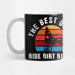 The Best Dads Ride Dirt Bikes  Retro Vintage Mug